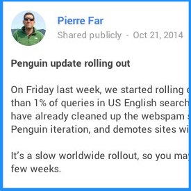 SEO Update New Penguin 3.0 Rolling Out